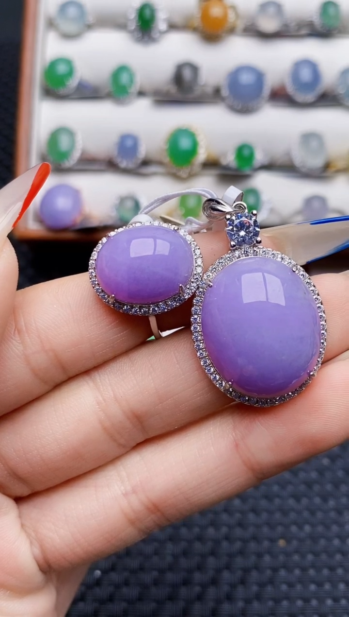 银S925镶嵌戒指翡翠5560