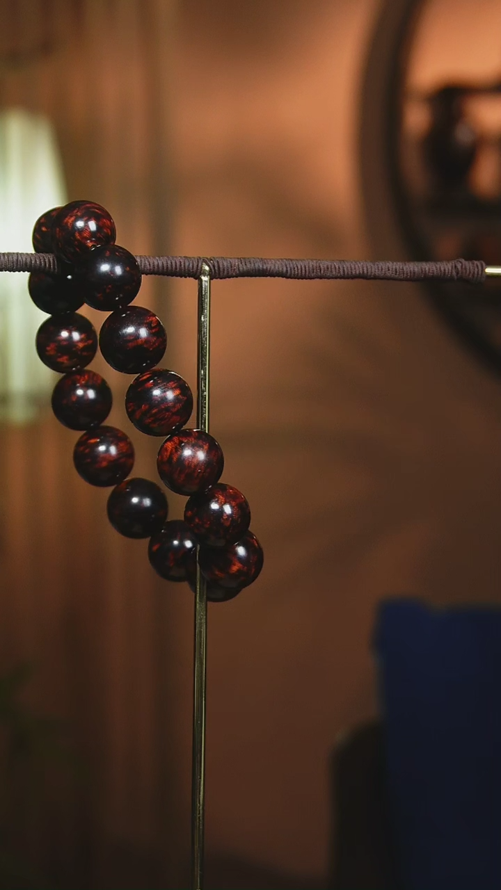 【闪购商品】降真香手串/手链海南红降1.5cm黑油