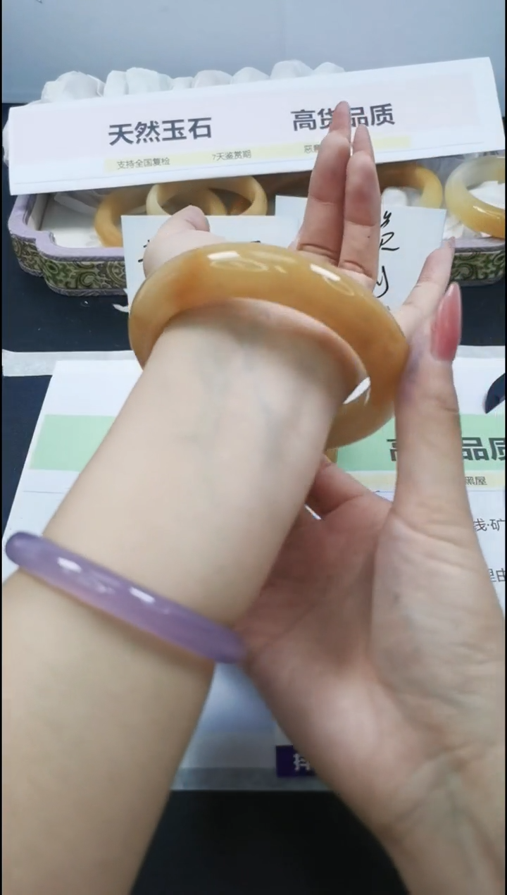【闪购商品】石英质玉手镯合金297/65.1