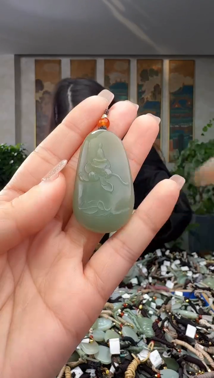 颈饰未镶嵌和田玉拍一发一多样性发货