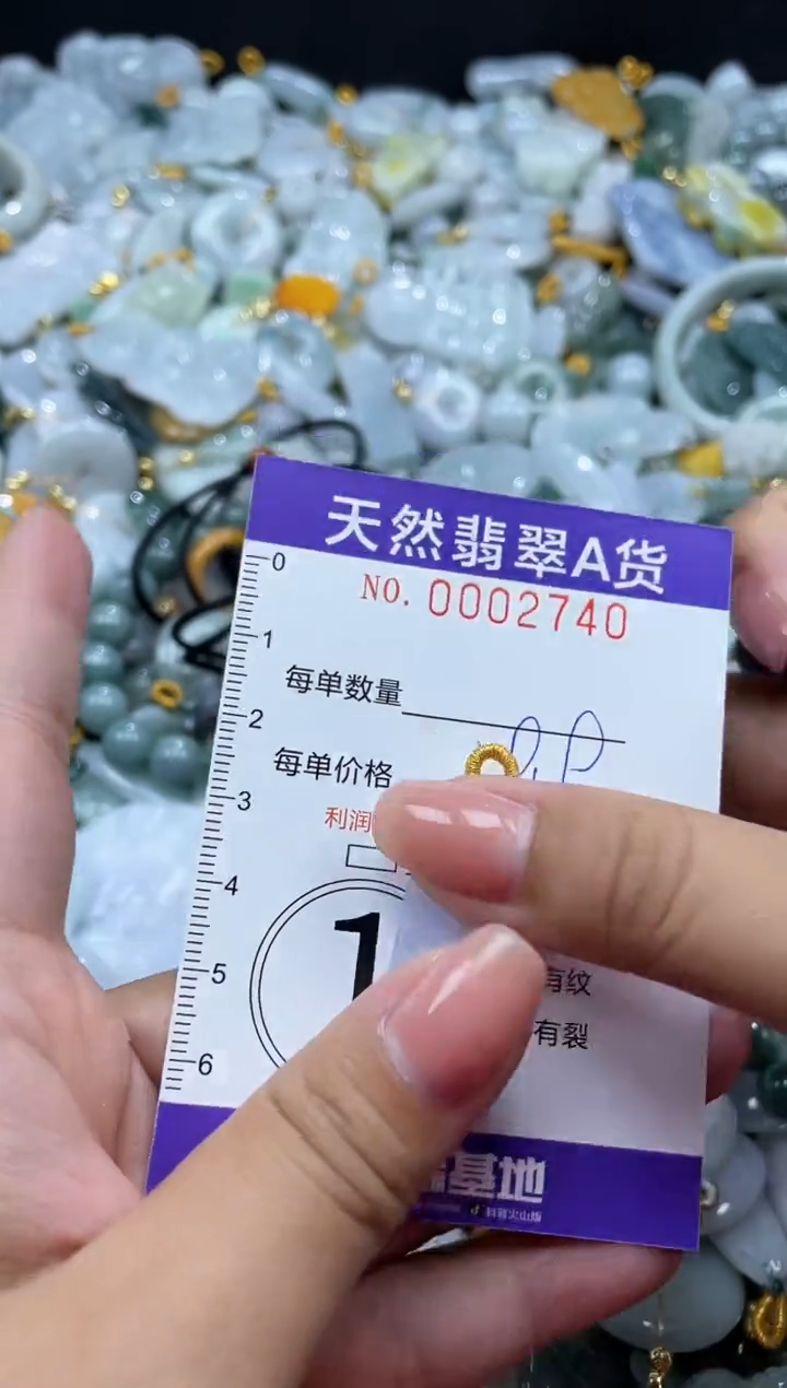 翡翠未镶嵌颈饰02740