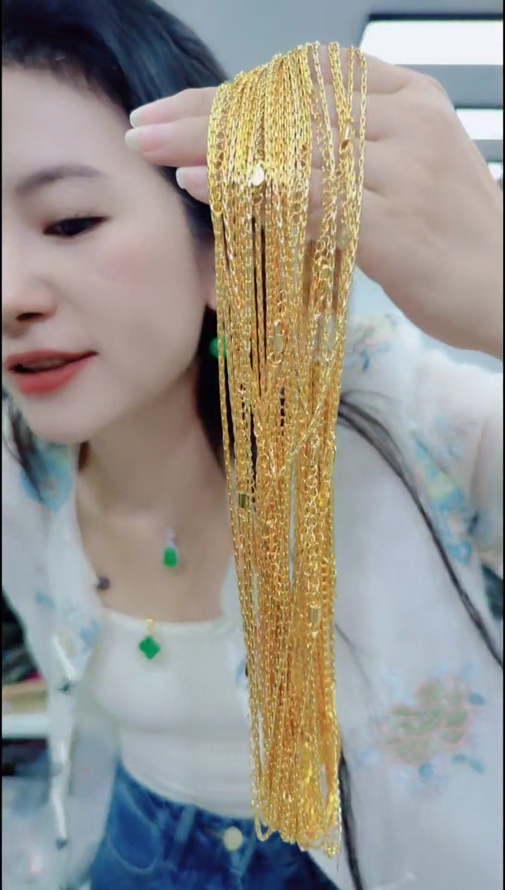 无非金属0766金色龙骨链