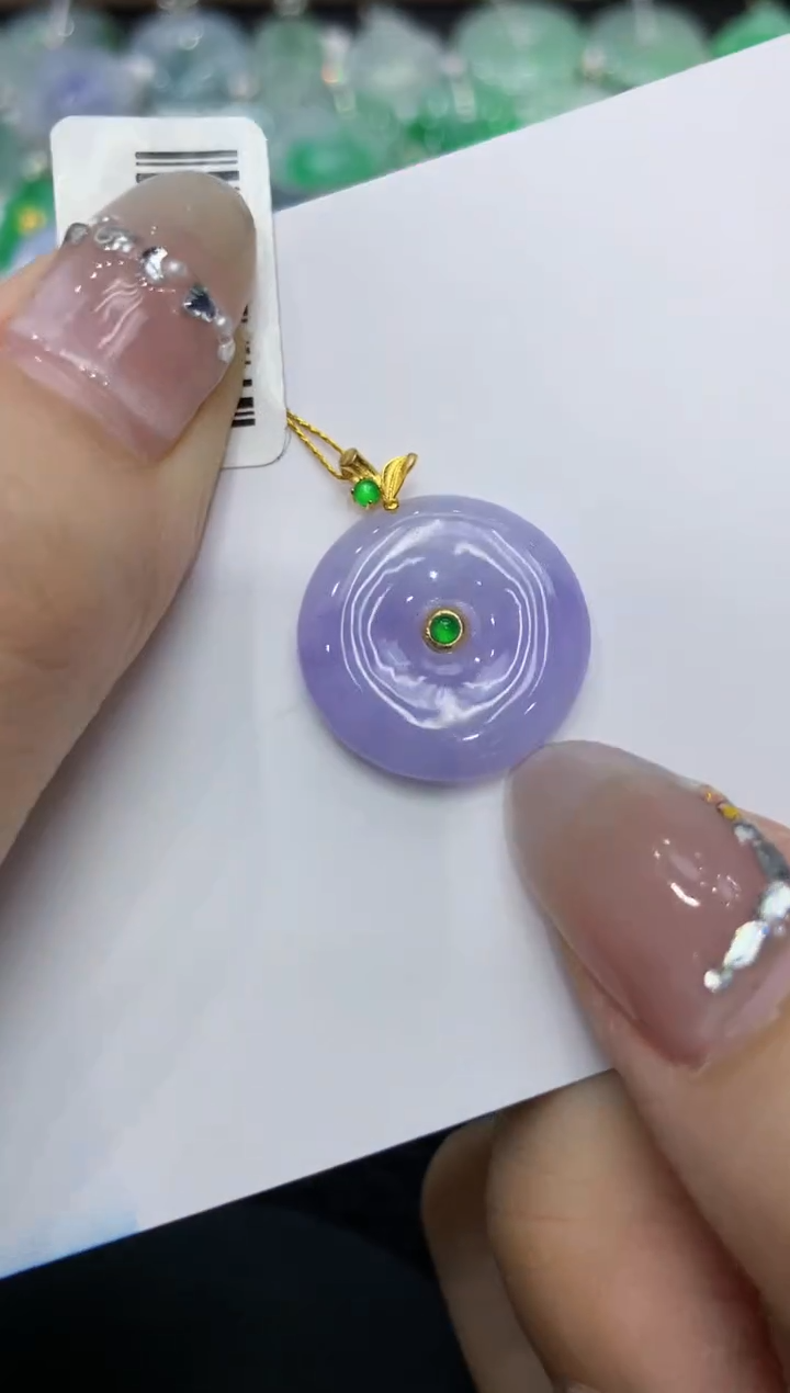 【闪购商品】翡翠颈饰18K金镶嵌 222222222