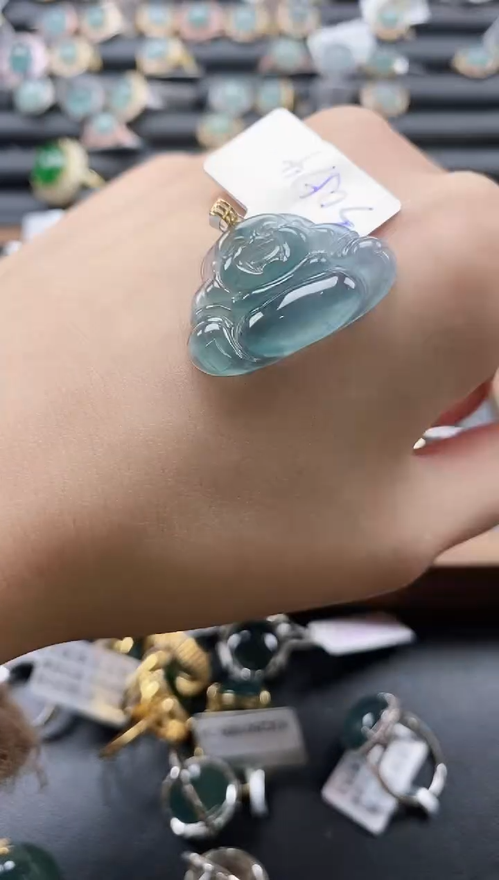 【闪购商品】翡翠戒指18K金镶嵌51151