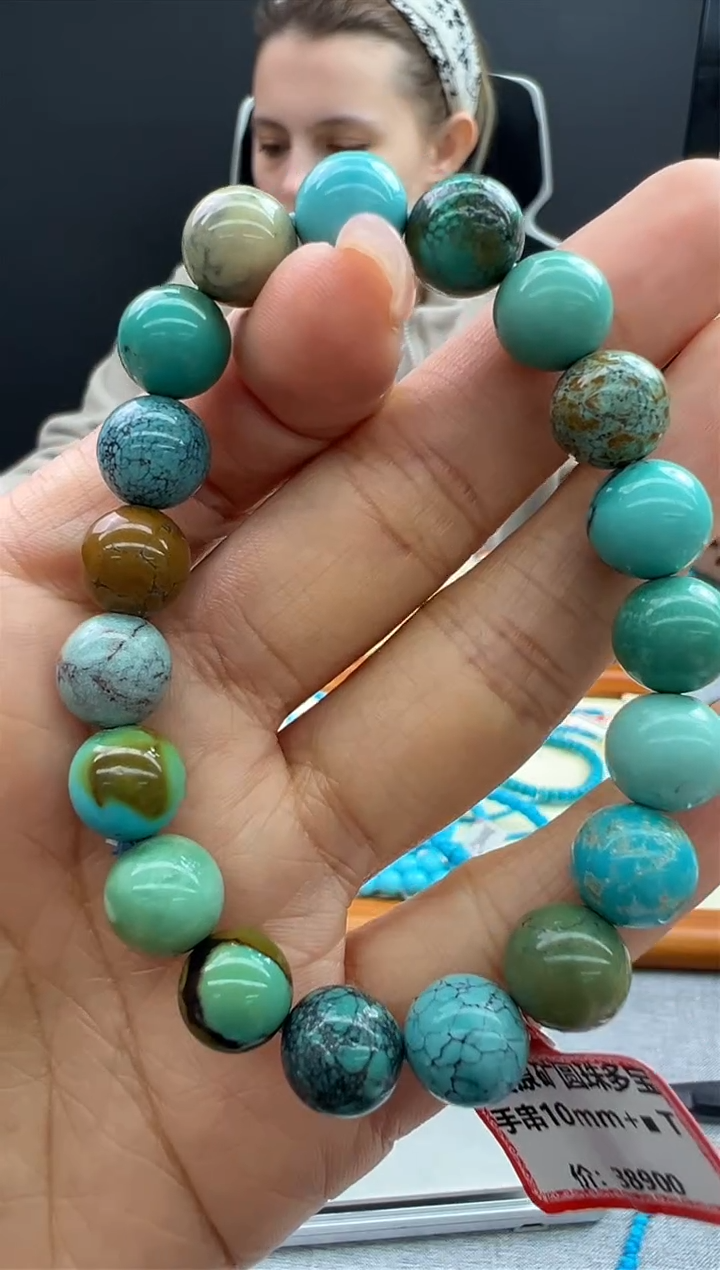 【闪购商品】绿松石手链未镶嵌72秒拍号