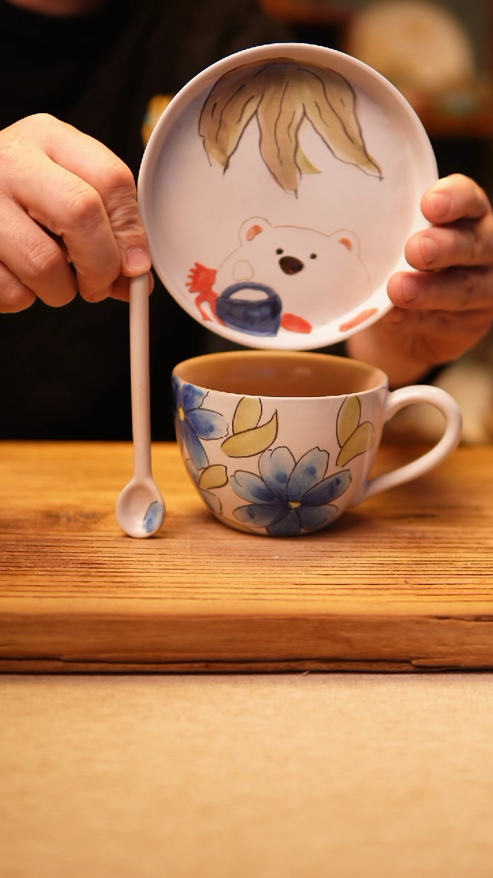 【闪购商品】@@陶园瓷舍@@纯手工手绘@高温釉下彩