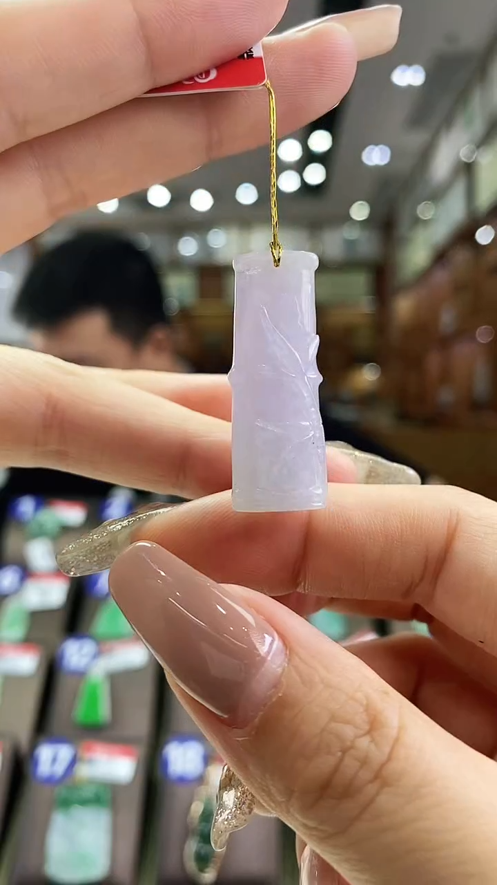 颈饰未镶嵌翡翠竹节