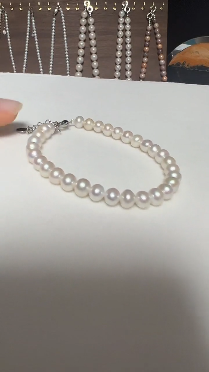 钛钢手绳淡水珍珠永丽严选