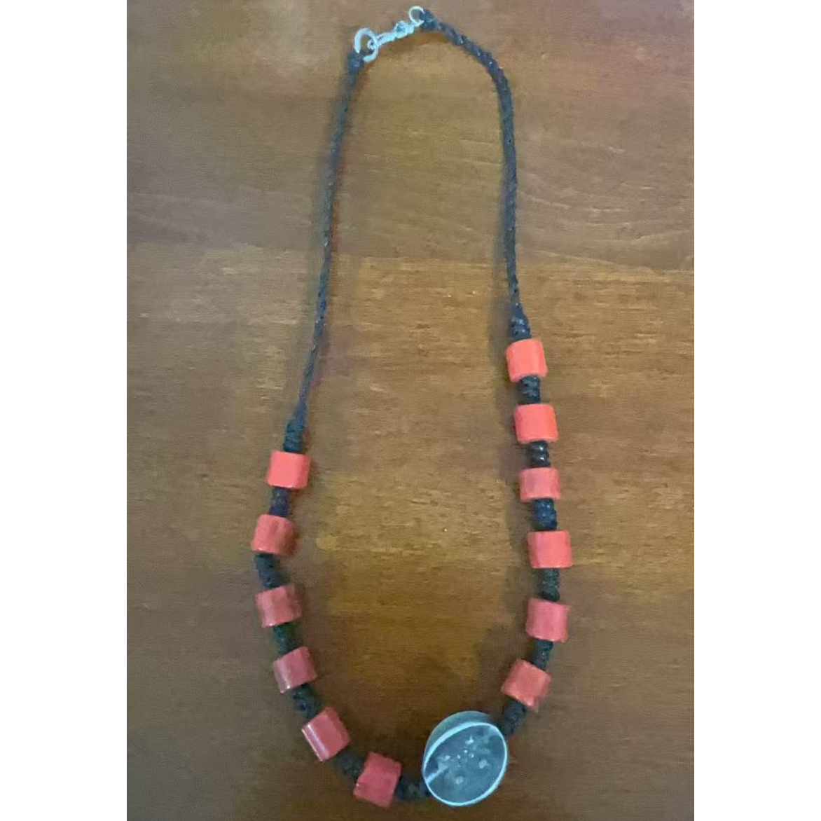 非金属亚克力项链 纯手工编织毛衣链