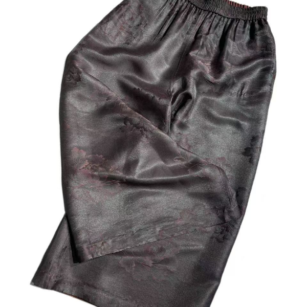 【香花藤裙裤】40姆米香花藤提花缎莨纱休闲百搭裙裤