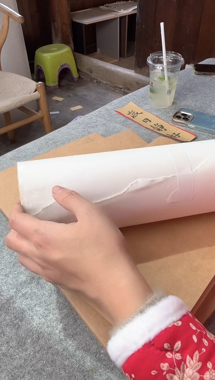 加厚白色长卷生宣