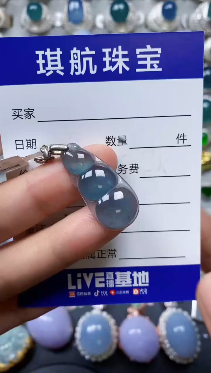 【闪购商品】翡翠颈饰银S925镶嵌0559