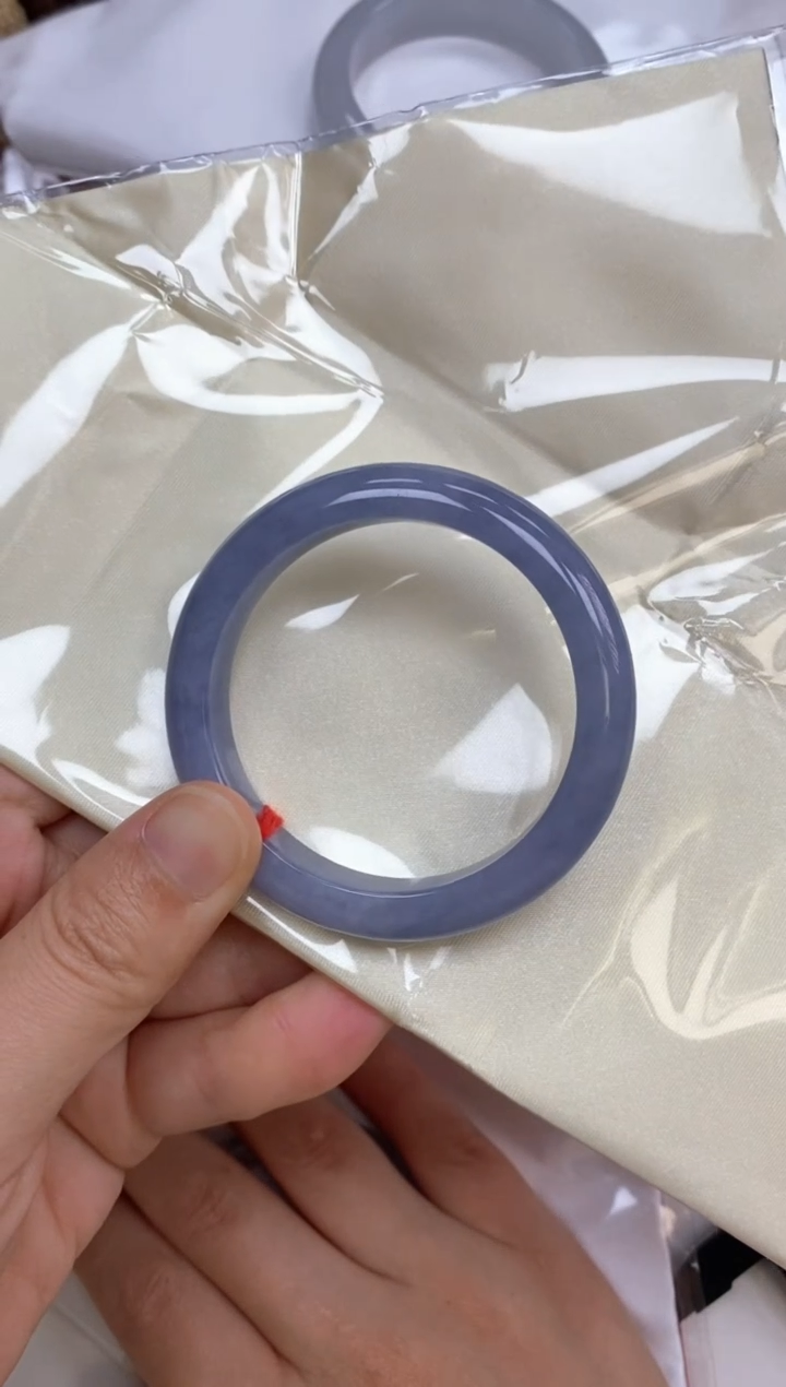 【闪购商品】翡翠手镯未镶嵌53紫手镯