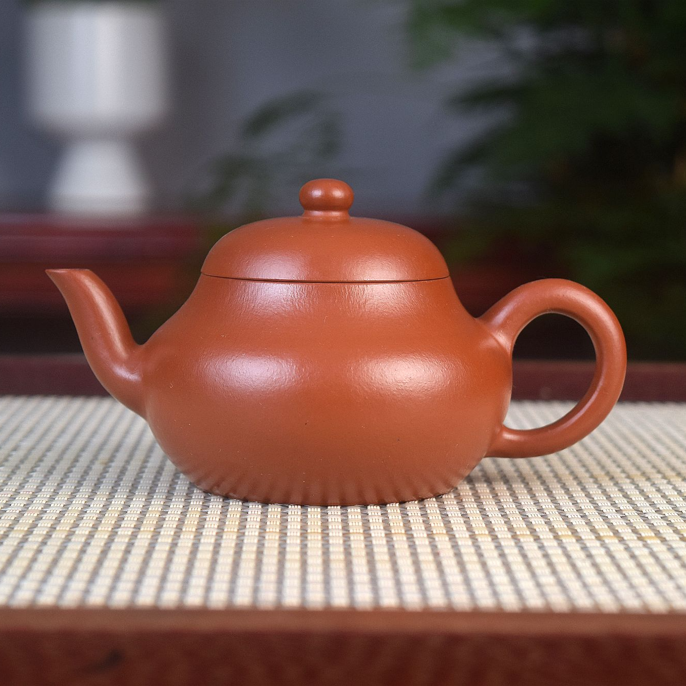 杨小泉全手工原矿朱泥紫砂壶宜兴功夫茶具泡茶壶梨形宫灯纯手工