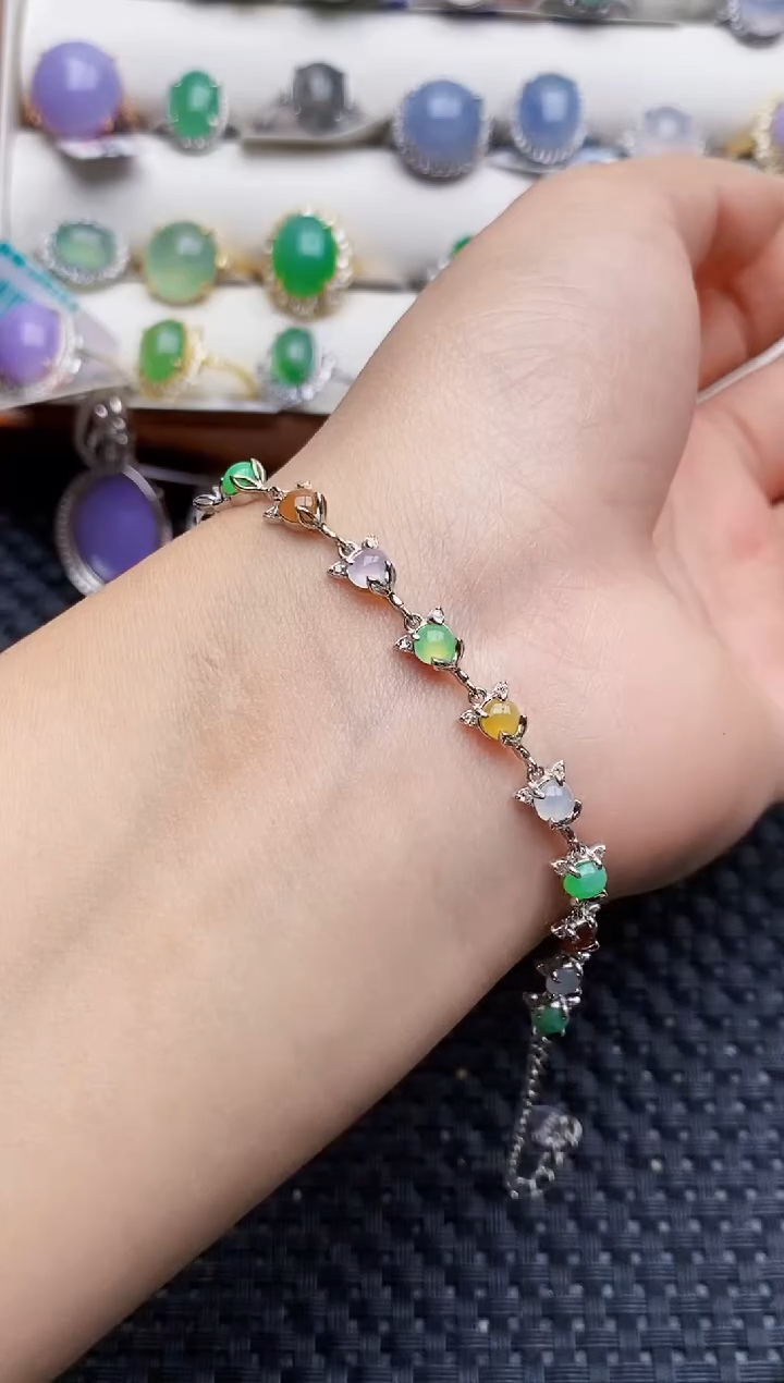 银S925镶嵌戒指翡翠5783