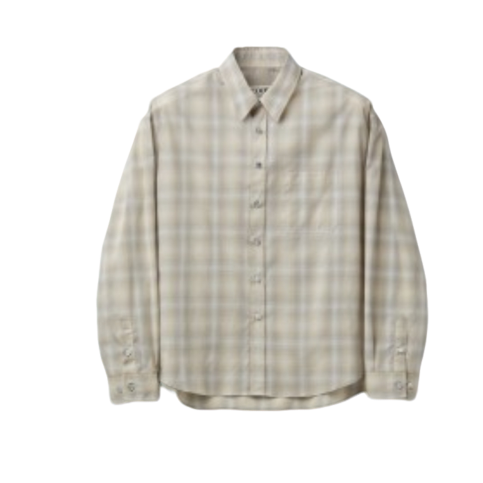 【COOR 设计师品牌】SND SS25 经典格子宽松衬衫 休闲百搭夏季纯色