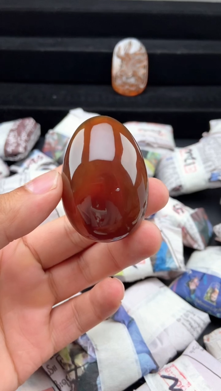 琥珀颈饰未镶嵌橘蜜水滴吊坠