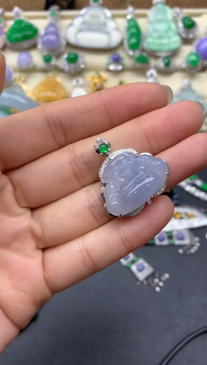 【闪购商品】翡翠颈饰18K金镶嵌426-中国好珍宝