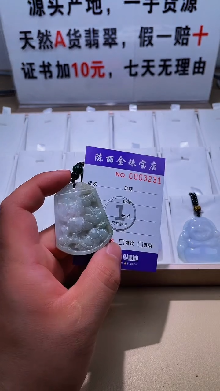 【闪购商品】翡翠颈饰未镶嵌v天赐翡翠3号铺闪购商品20250116