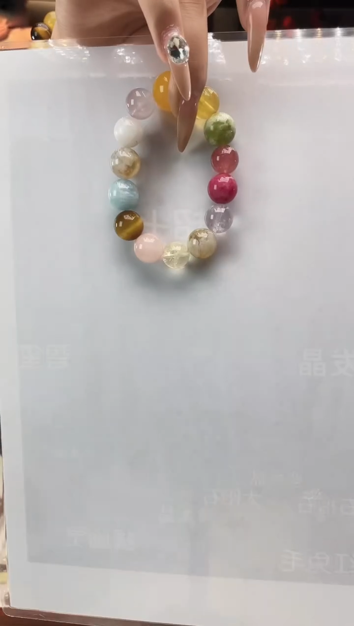 未镶嵌手链水晶蜜蜜多宝手串