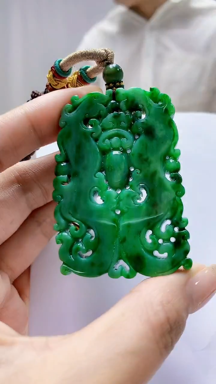 未镶嵌定制翡翠5028MM-毛货挂件132