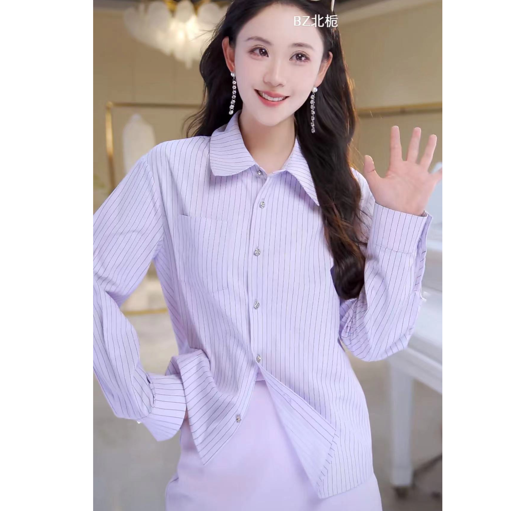 时尚百搭格子衬衫812990