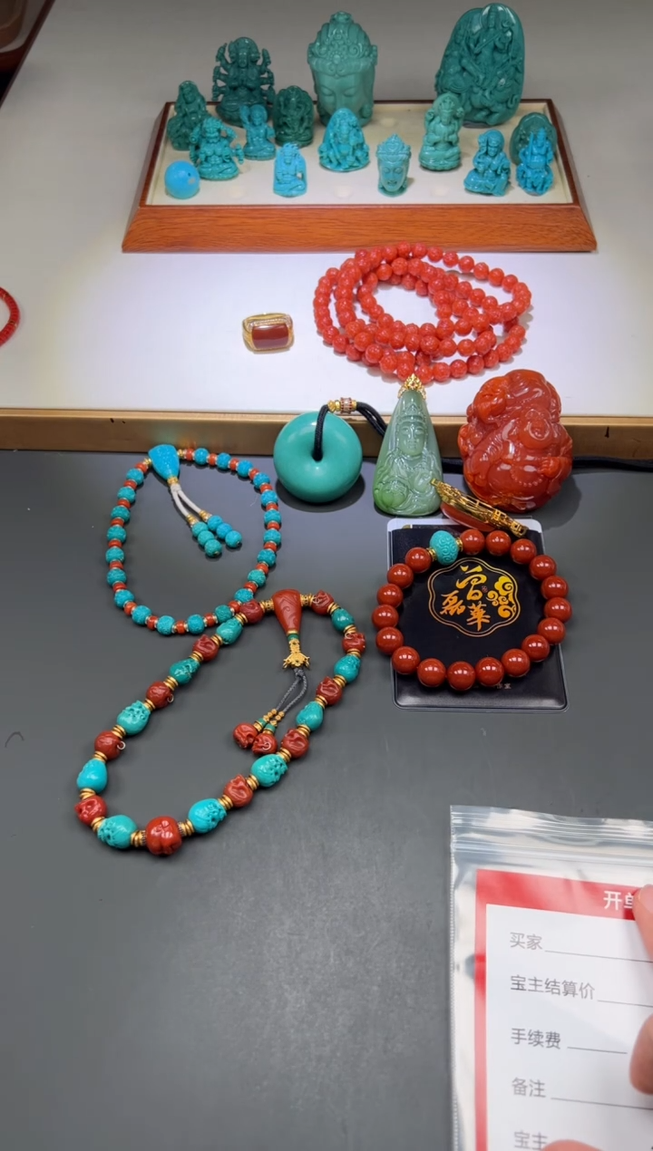 南红玛瑙手串手串18K金镶嵌手串手串