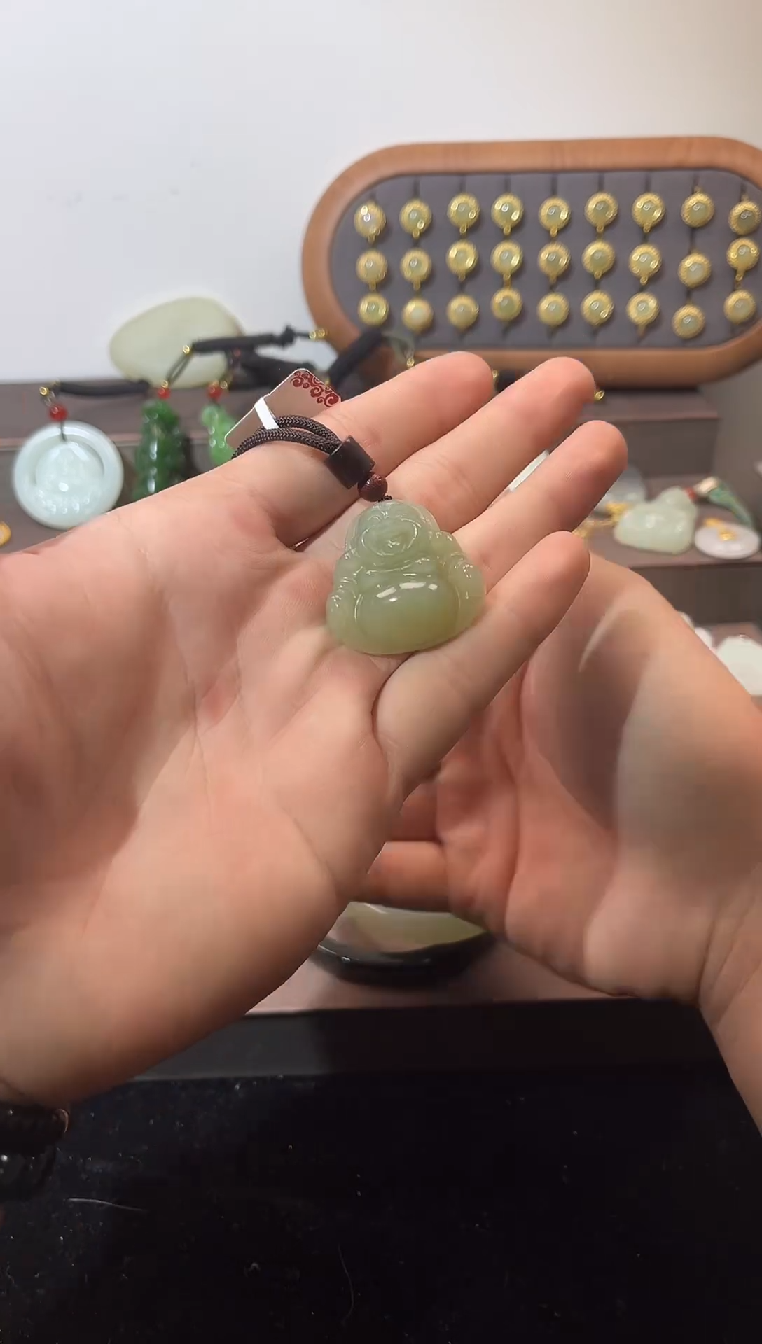 颈饰未镶嵌和田玉和田玉弥勒佛吊坠