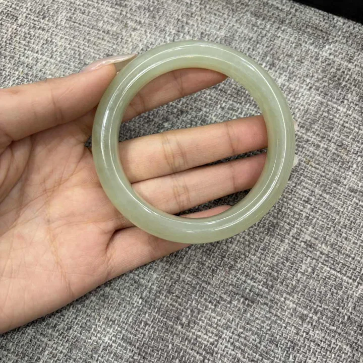 和田玉手镯55圈口-594711