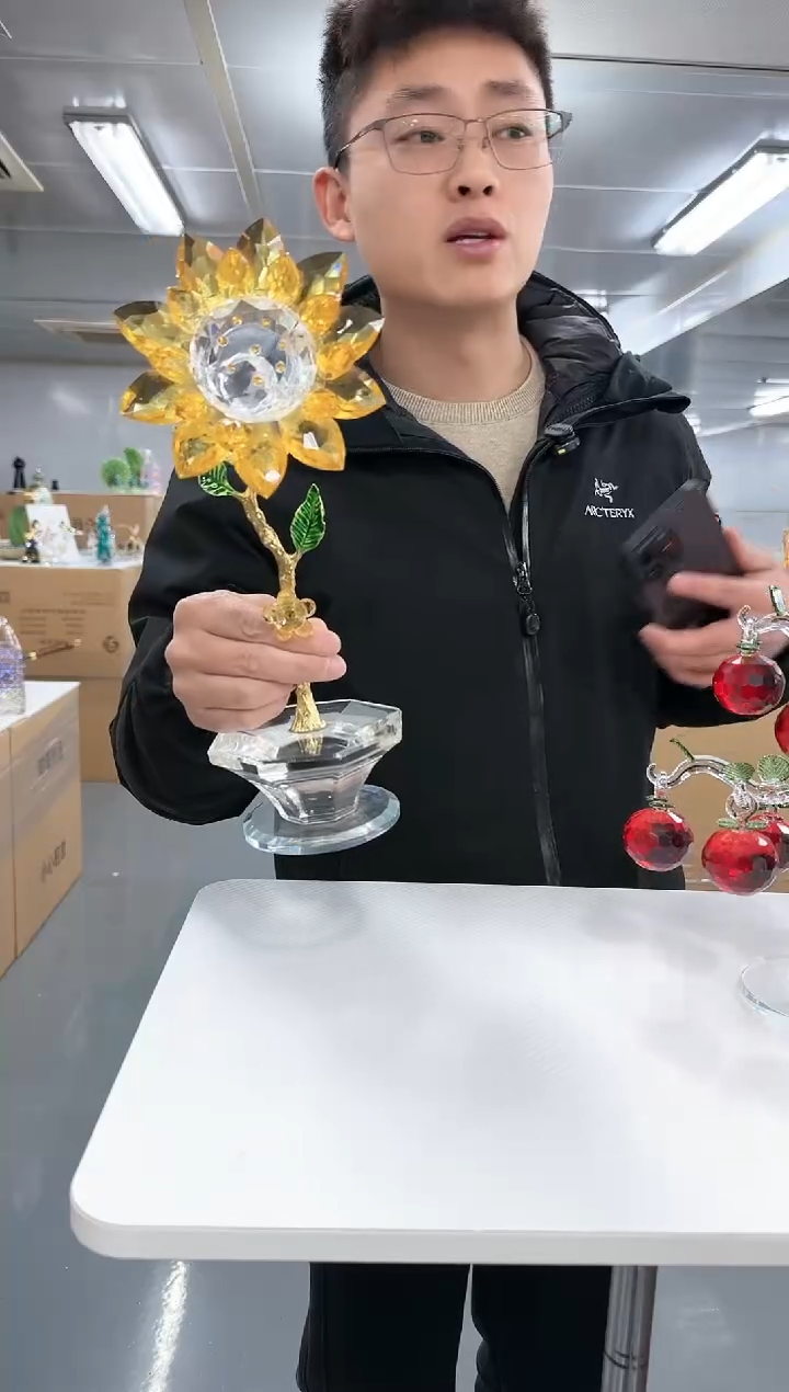 【闪购商品】玻璃小飞0027向日葵