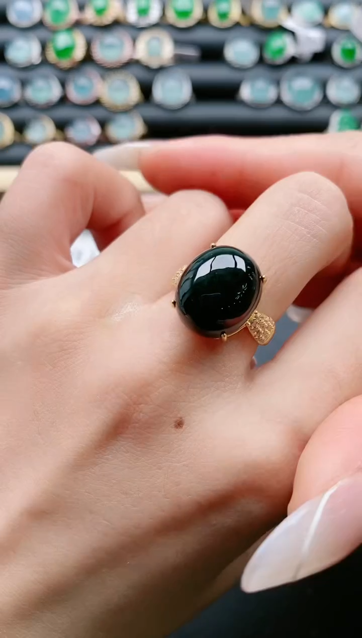 【闪购商品】翡翠戒指银S925镶嵌11111111