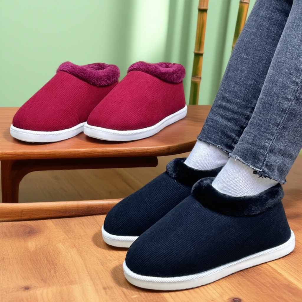 何航【高级毛口保暖棉鞋】手工冬季棉鞋防滑耐磨休闲加厚秋冬布棉鞋