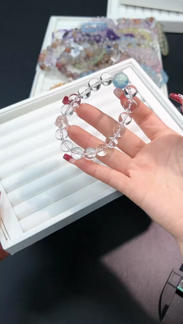 【闪购商品】水晶手串未镶嵌63b多样性发其一/1条默认微瑕