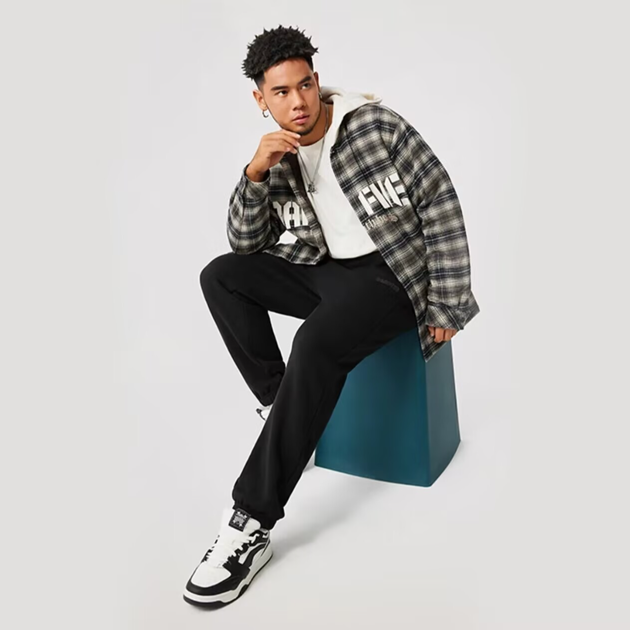 李宁反伍BADFIVE男子束脚加绒保暖宽松春季潮流户外卫裤  AKLV013