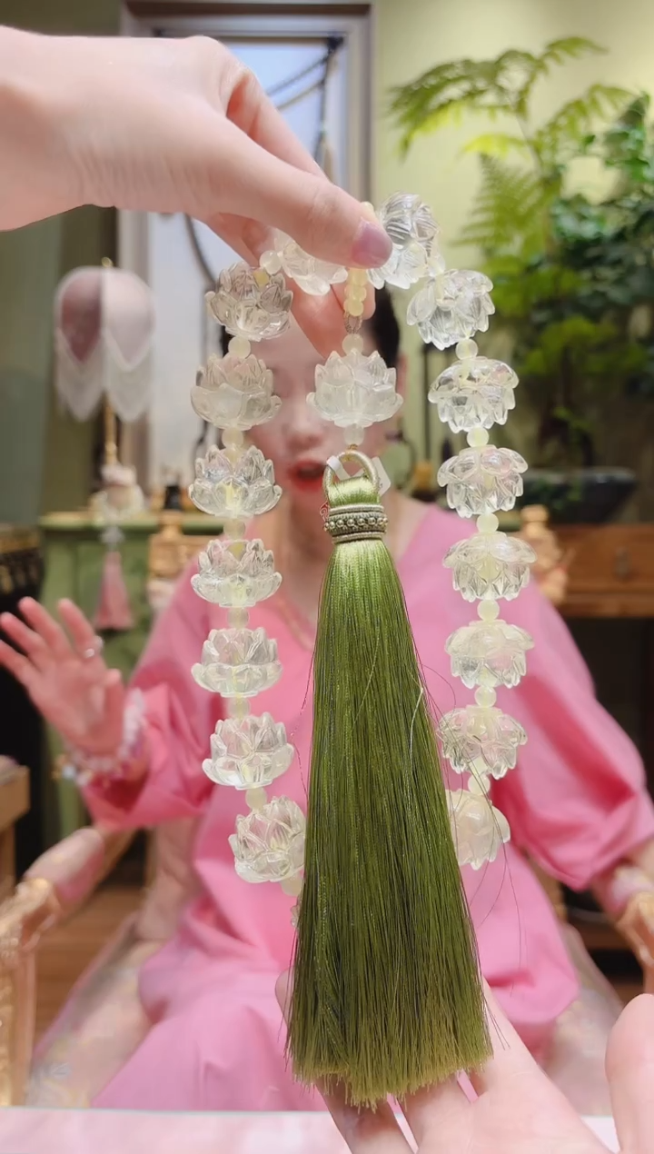 【闪购商品】水晶挂件未镶嵌黄水晶莲花挂件Z