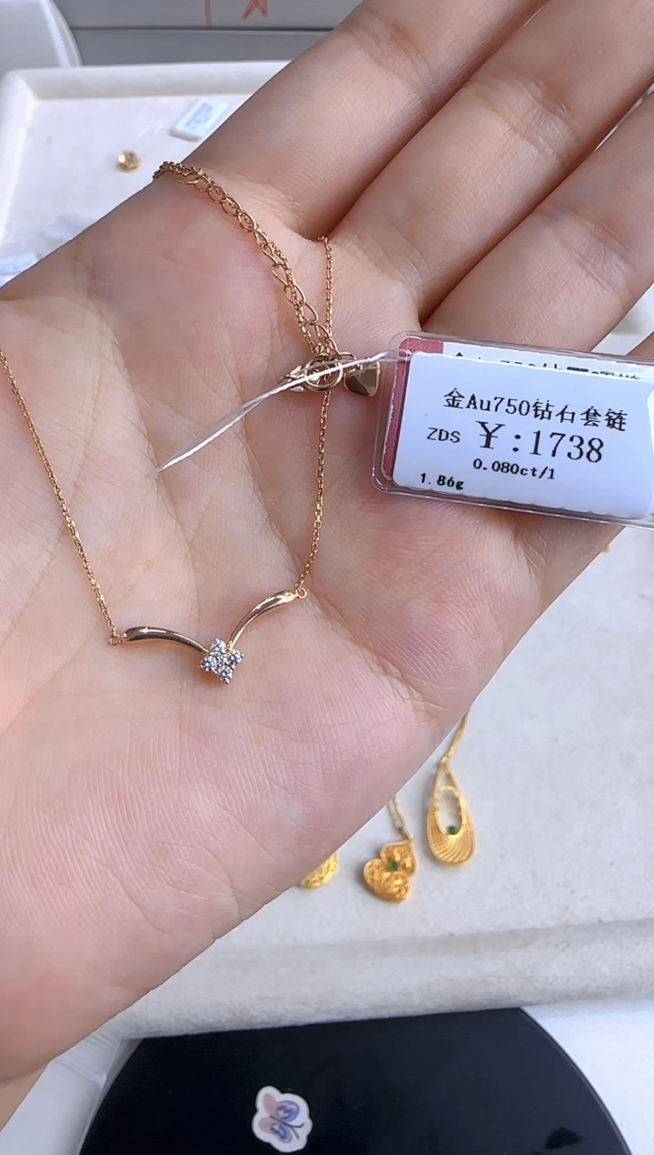套链钻石18K金镶嵌156600