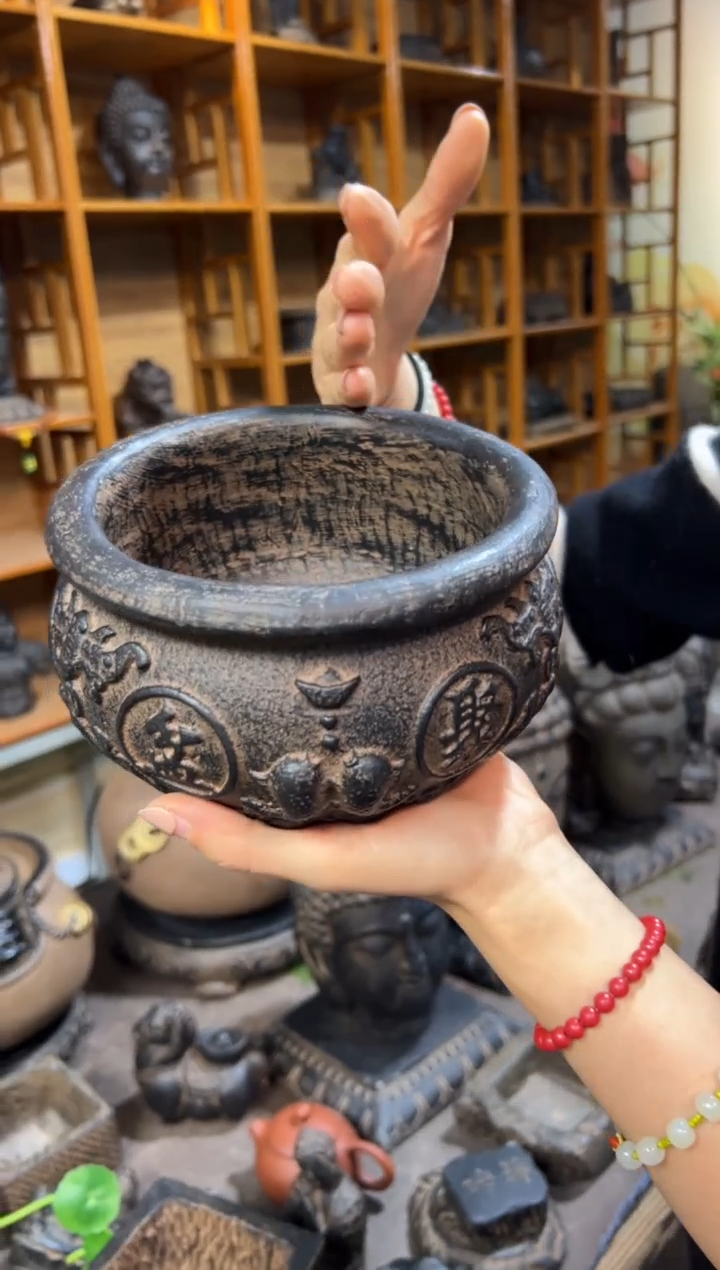 陶土【火山泥】聚宝盆