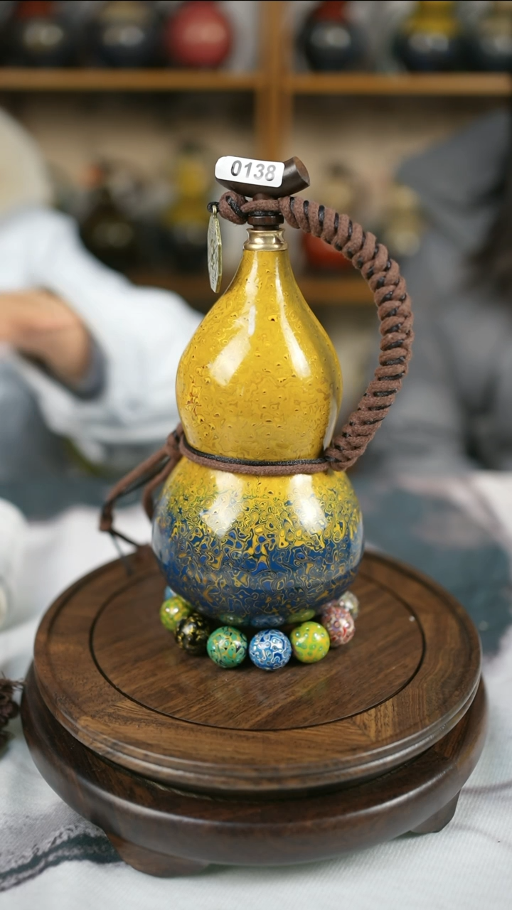 【闪购商品】138精品大漆酒葫芦送网兜漏斗