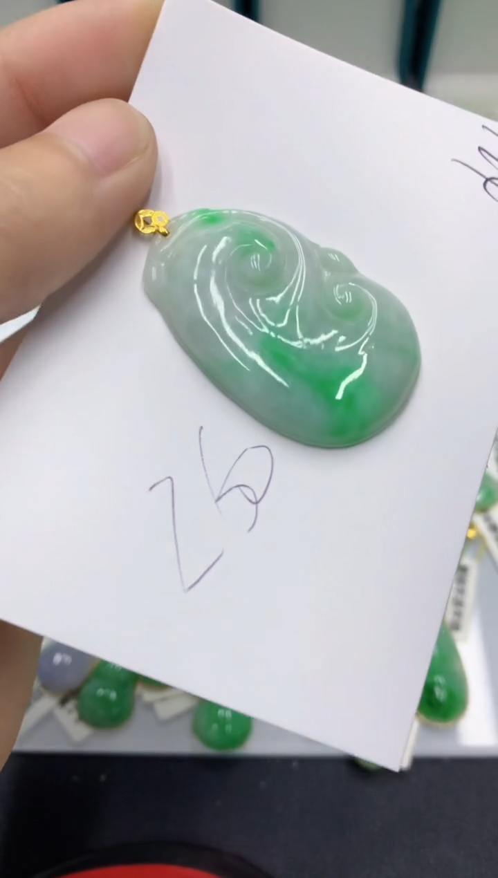 【闪购商品】翡翠18K金镶嵌颈饰翡翠