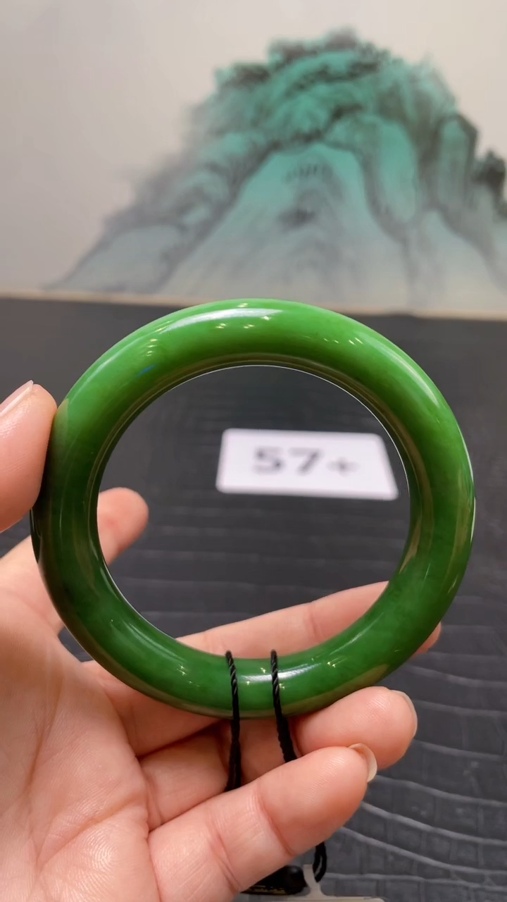 未镶嵌手镯和田玉（碧玉）安***落57+