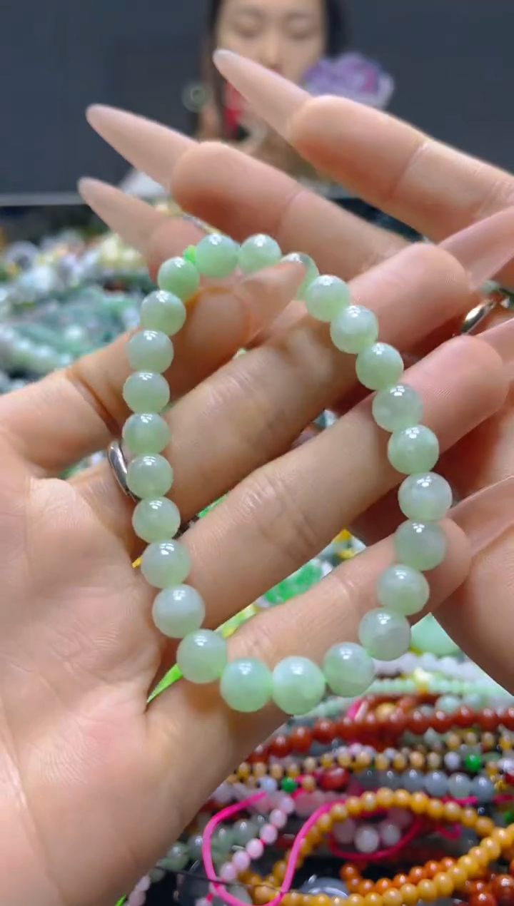 颈饰未镶嵌翡翠7MM