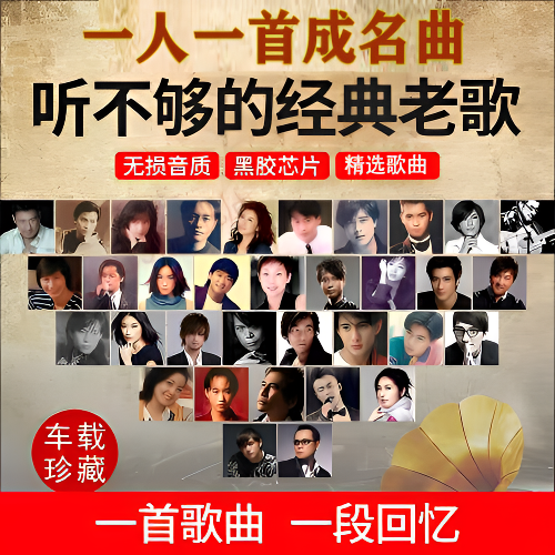 【怀旧老歌】车载音乐U盘一人一首成名曲典藏品质国语无损音乐
