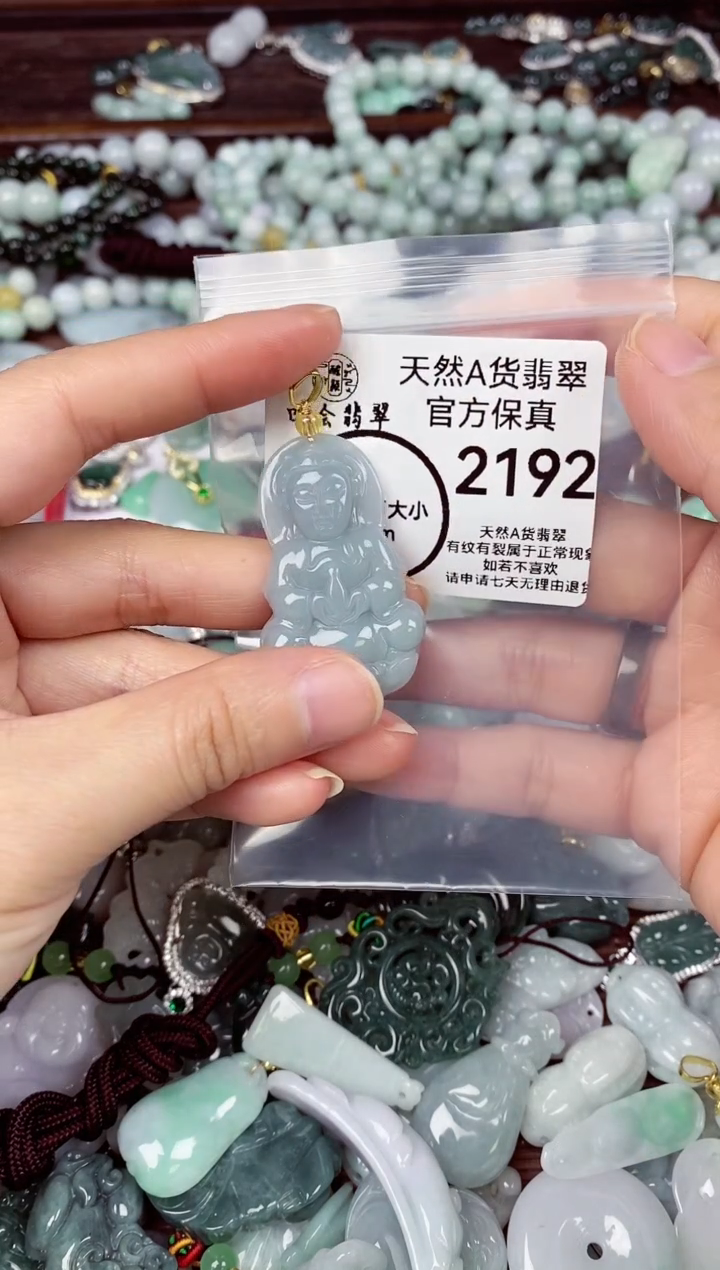 【闪购商品】翡翠颈饰未镶嵌天然A货翡翠2192