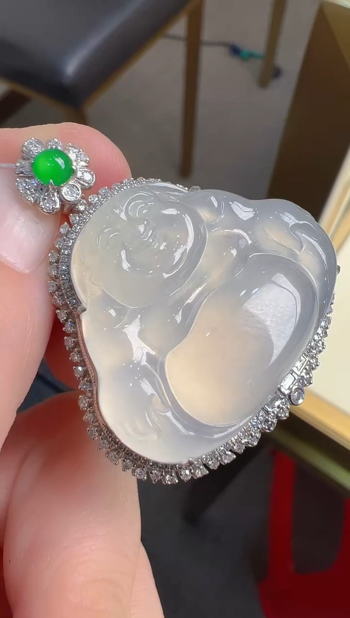 【闪购商品】翡翠吊坠(不含链)18K金镶嵌多样性发货拍一发一