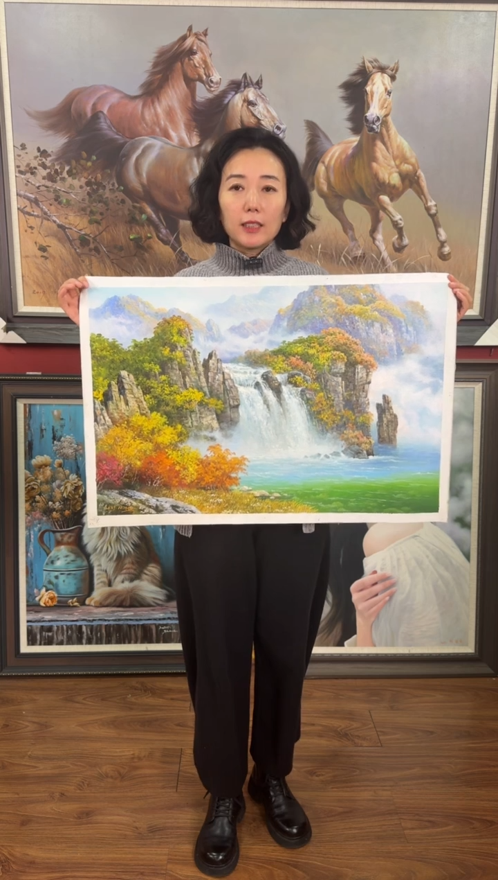 油画【31号】约50*70cm丨朝鲜原创纯手绘孤品油画丨顺丰包邮 
