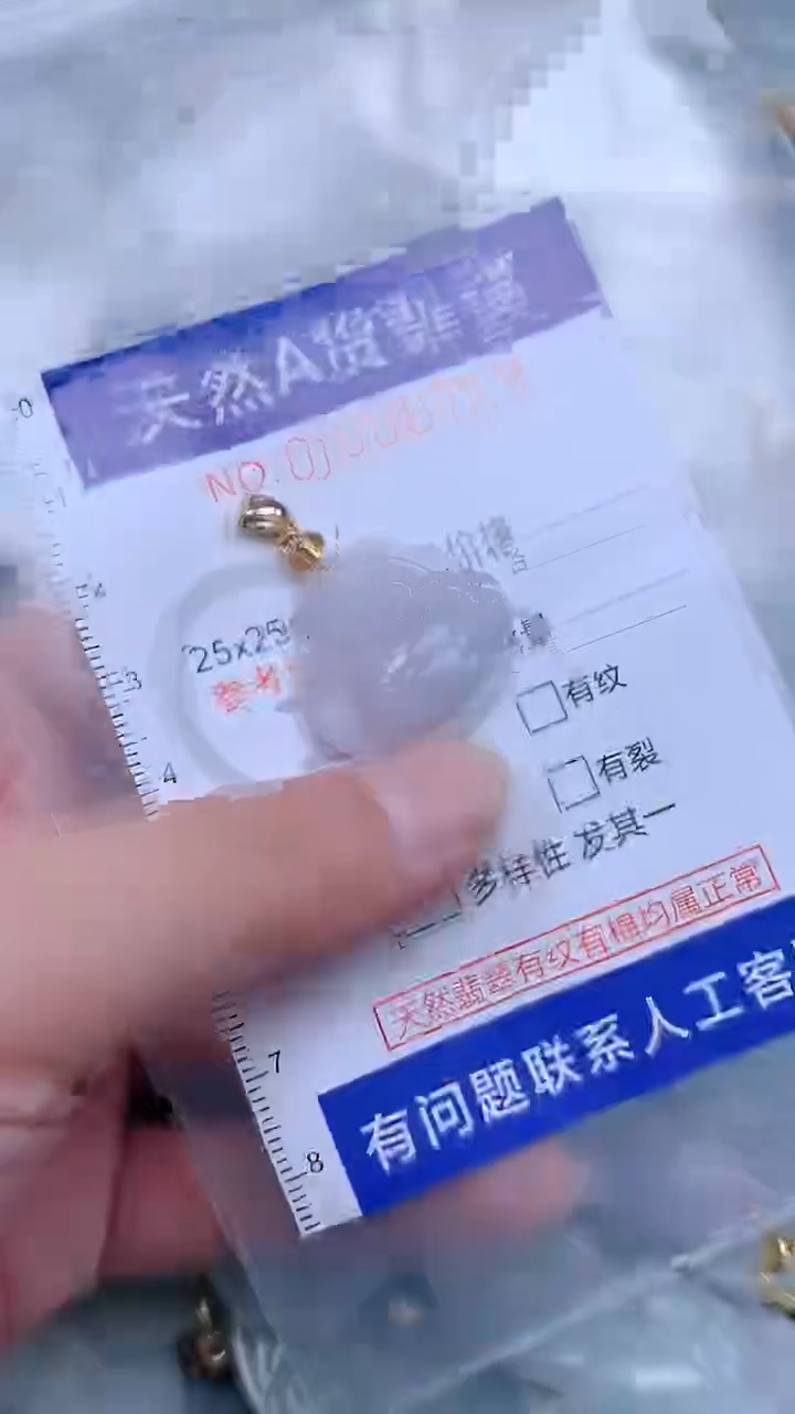 翡翠未镶嵌吊坠(不含链)1