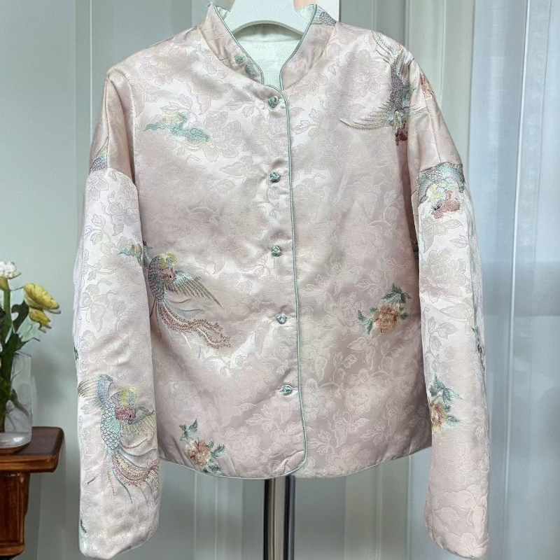 【祥云凤】国风外套时尚女士减龄双面双层百搭外套60