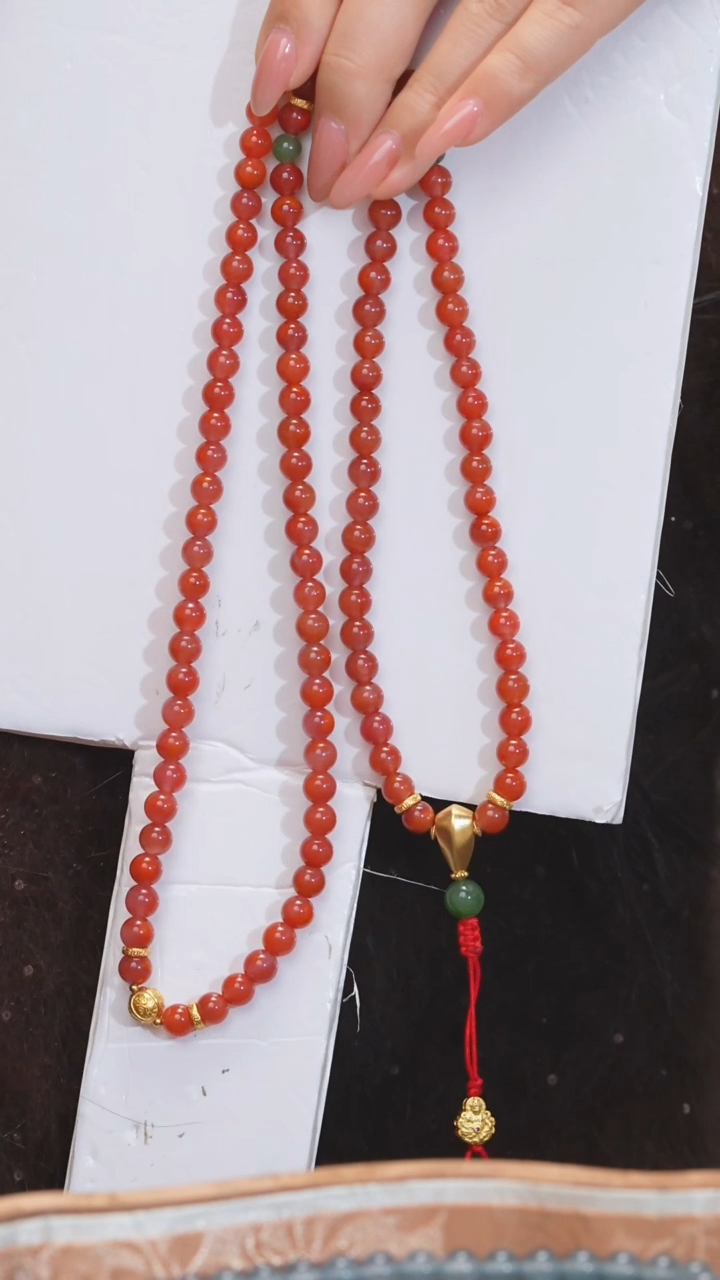 【闪购商品】南红玛瑙项链未镶嵌多样性发 卡6@@N7497