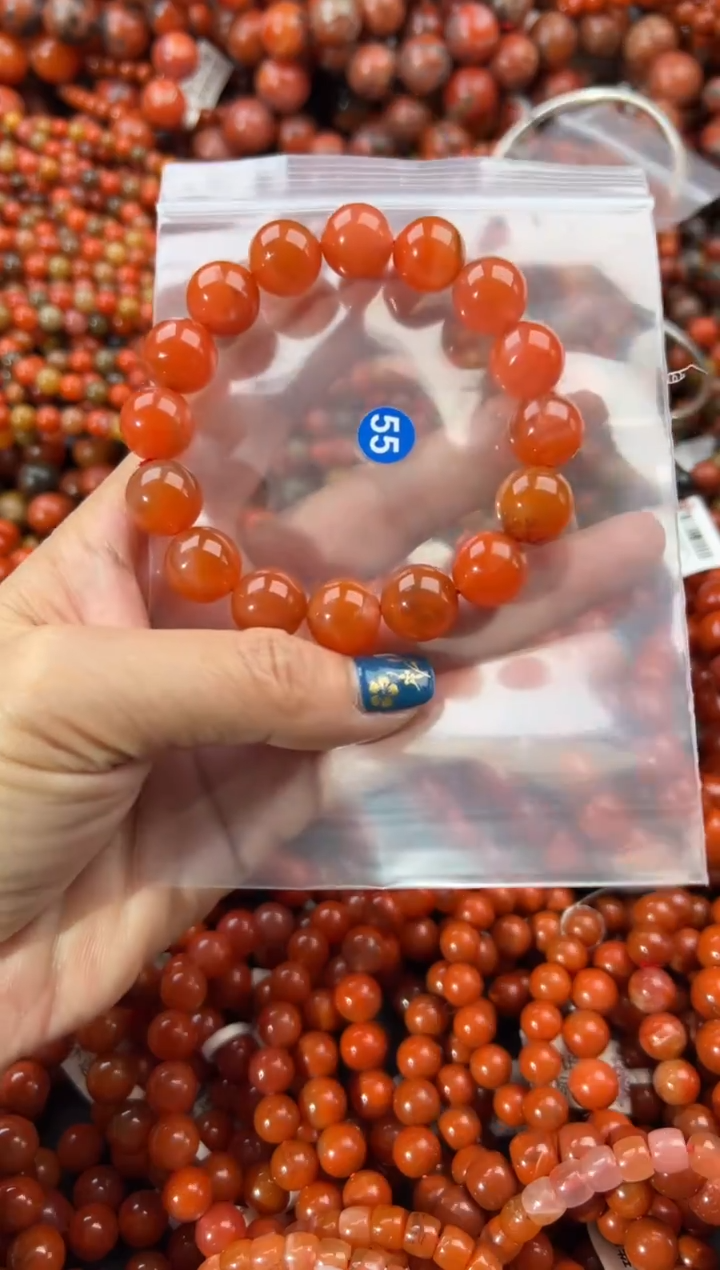 未镶嵌手串南红玛瑙12+