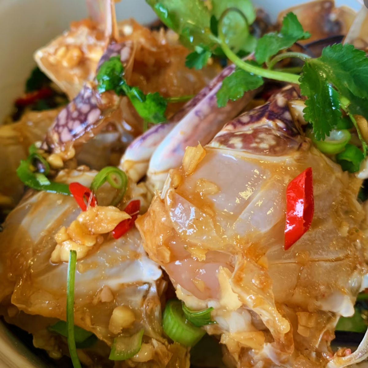 生腌蟹块2桶共1000克 肉质鲜美 顺丰包邮